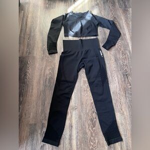 Gymshark Black Women's Leggings Set
